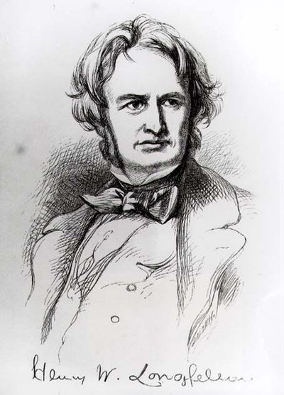 Henry Wadsworth Longfellow (1807-82) by American School